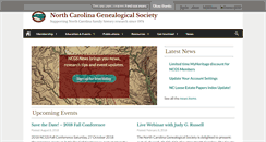 Desktop Screenshot of ncgenealogy.org