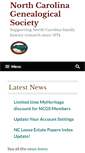 Mobile Screenshot of ncgenealogy.org