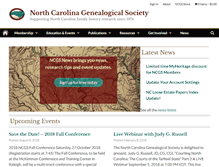 Tablet Screenshot of ncgenealogy.org